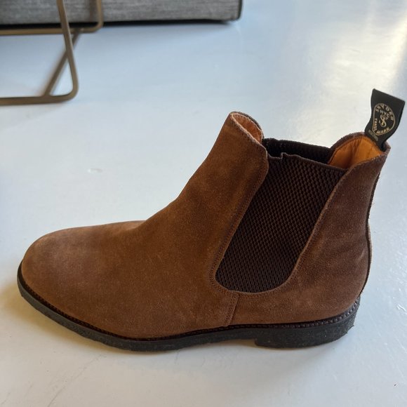 Sanders of London x Todd Snyder Suede Chelsea Boots, Mens, Sz 10 (fit like 10.5) - Picture 2 of 8